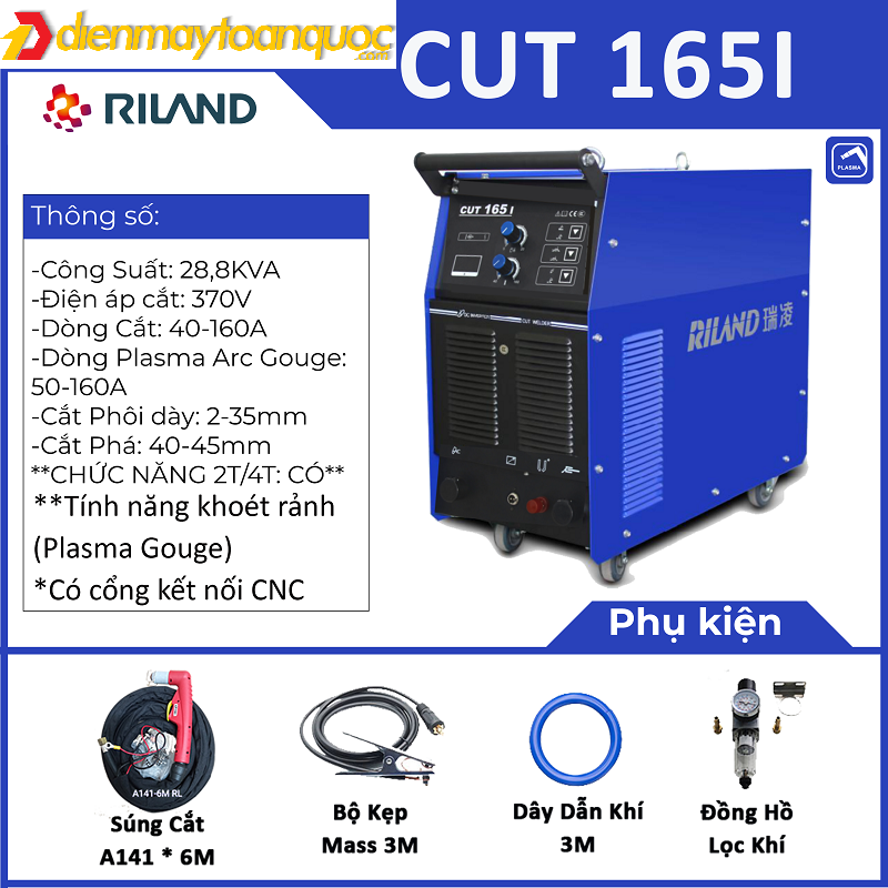 MÁY CẮT PLASMA RILAND CUT 165I