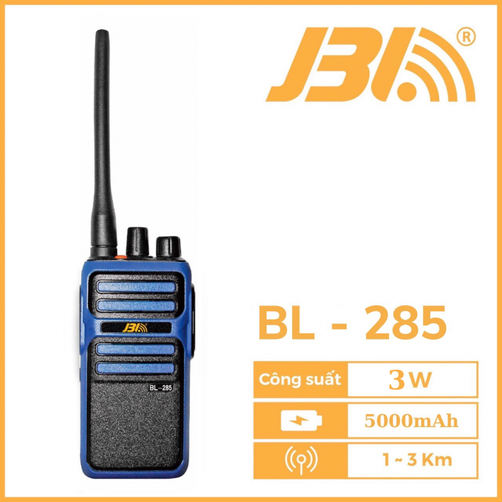 Máy bộ đàm JBL BL-285 - Pin 5000mAh - Công xuất 3W - KC liên lạc 3km