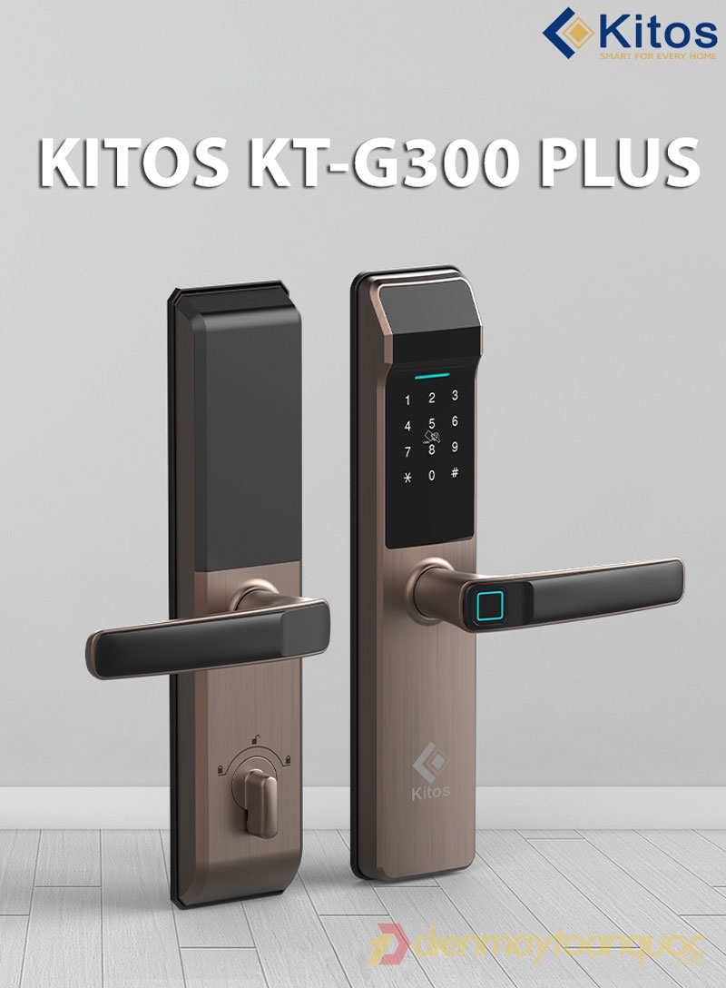 Khoá cửa điện tử thông minh KITOS KT G300 Plus - Mở khoá từ xa