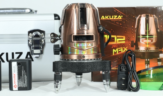 Máy cân bằng laser AKUZA AK-1102 PRO MAX 5 tia xanh siêu sáng